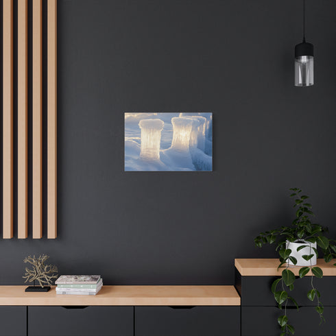 Ice Pillars Rising from Cosmic Sea — Canvas Wall Art — Product Detail View 5