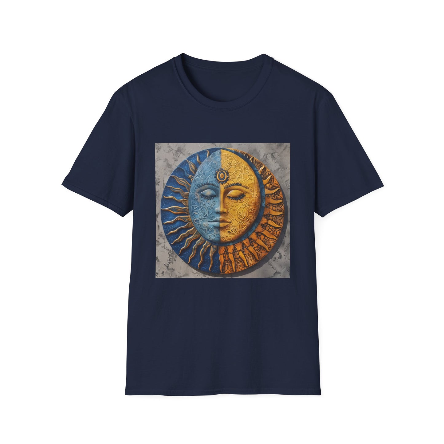 Celestial Symphony: A Mandala Sun and Moon