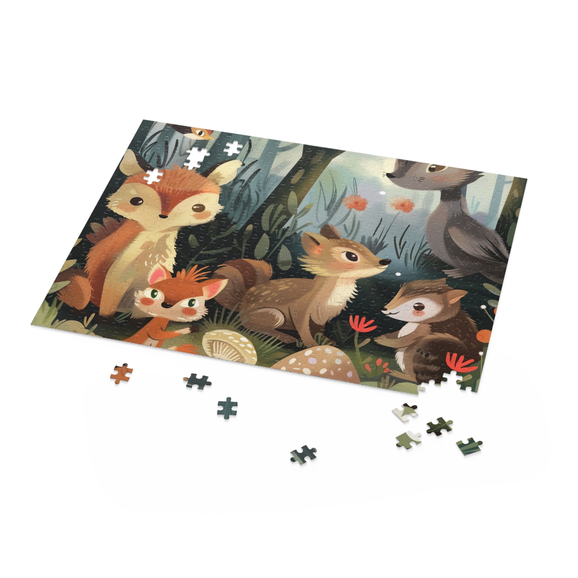 Enchanted Forest Friends Puzzle - Charming woodland creatures jigsaw puzzle for nature lovers