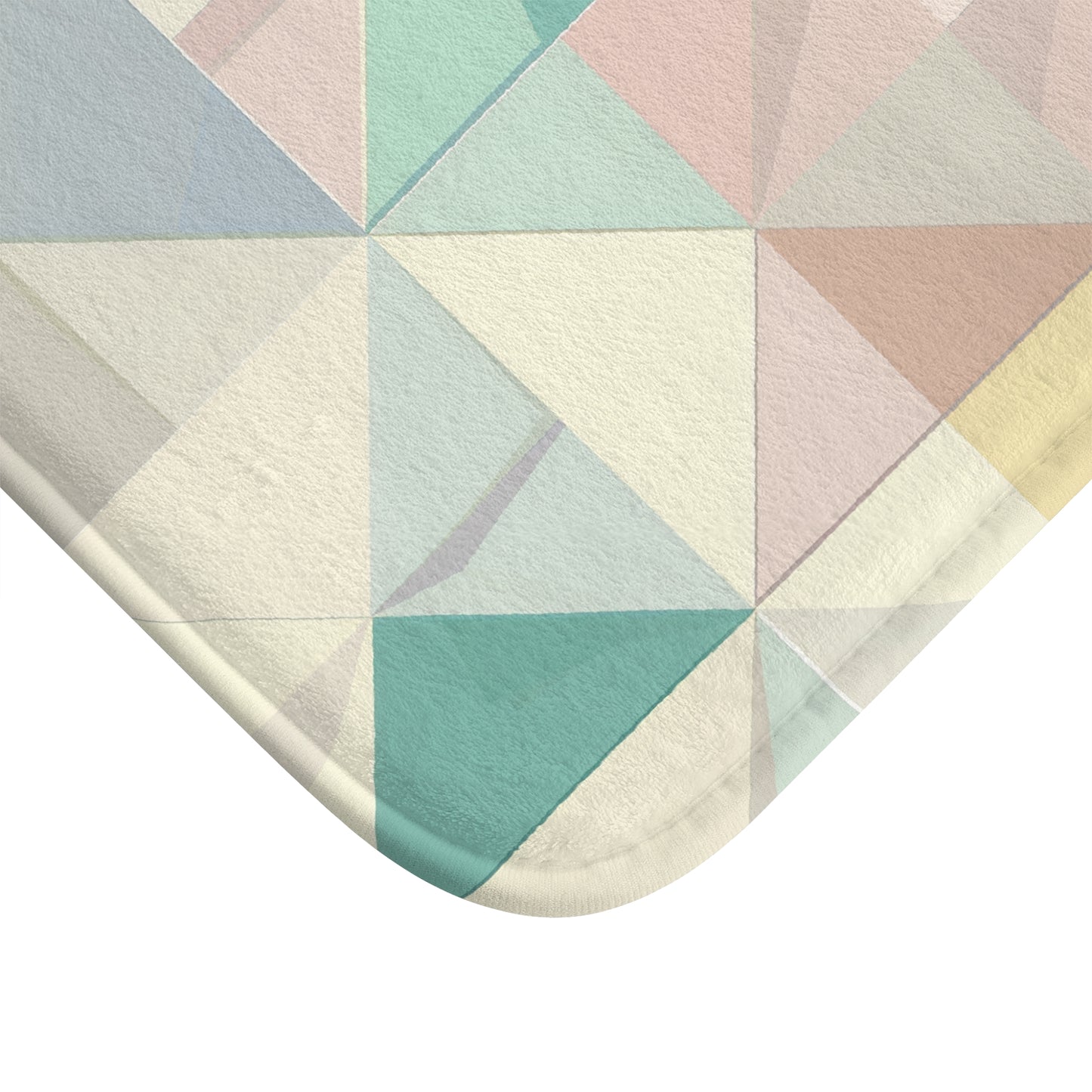 Soft Pastel Geometry Bath Mat