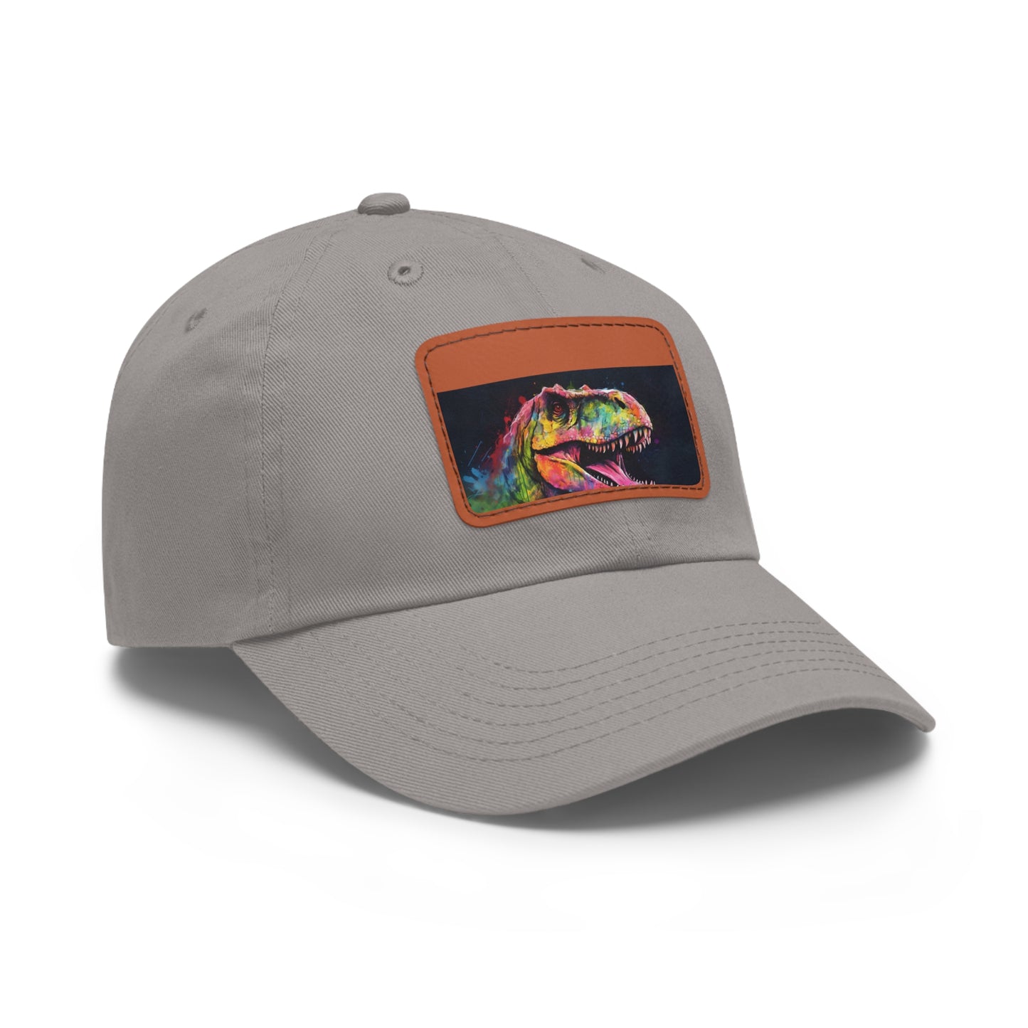 Dino Dreams Watercolor Neon Baseball Cap