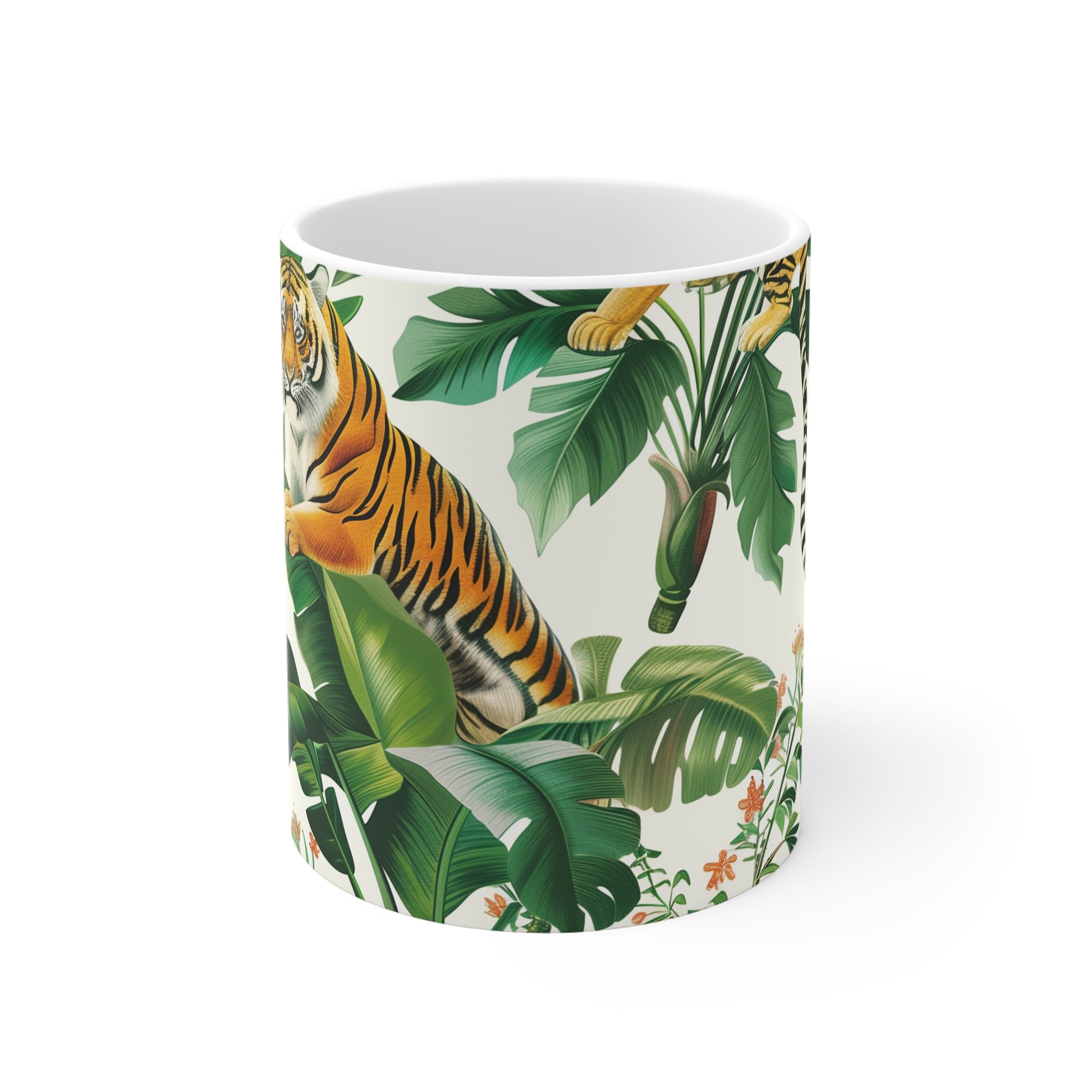 Tiger Jungle Safari Coffee Mug | Mugs | 11 oz, Ceramic, Coffee Mugs, Home & Living, Kitchen, Mugs, Sublimation | Prints with Passion