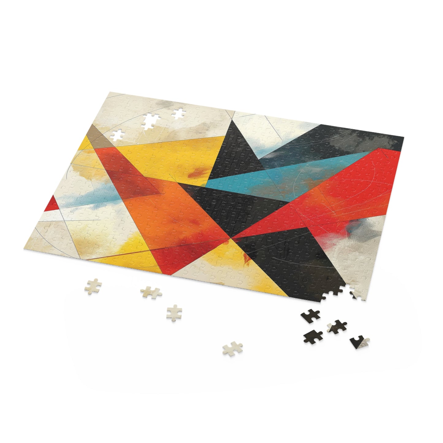 Abstract Geometric Shapes Jigsaw Puzzle - Engaging challenge with vibrant colors and unique designs for all skill levels