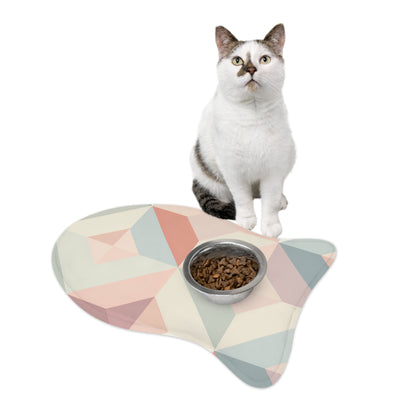 Chic Geometric Pet Feeding Mat