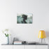 Abstract Waves Forming Human Silhouette — Canvas Wall Art — Kiln-Dried Pine Frame & Ready-to-Hang Back View