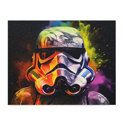 Neon Storm Trooper Watercolor Puzzle