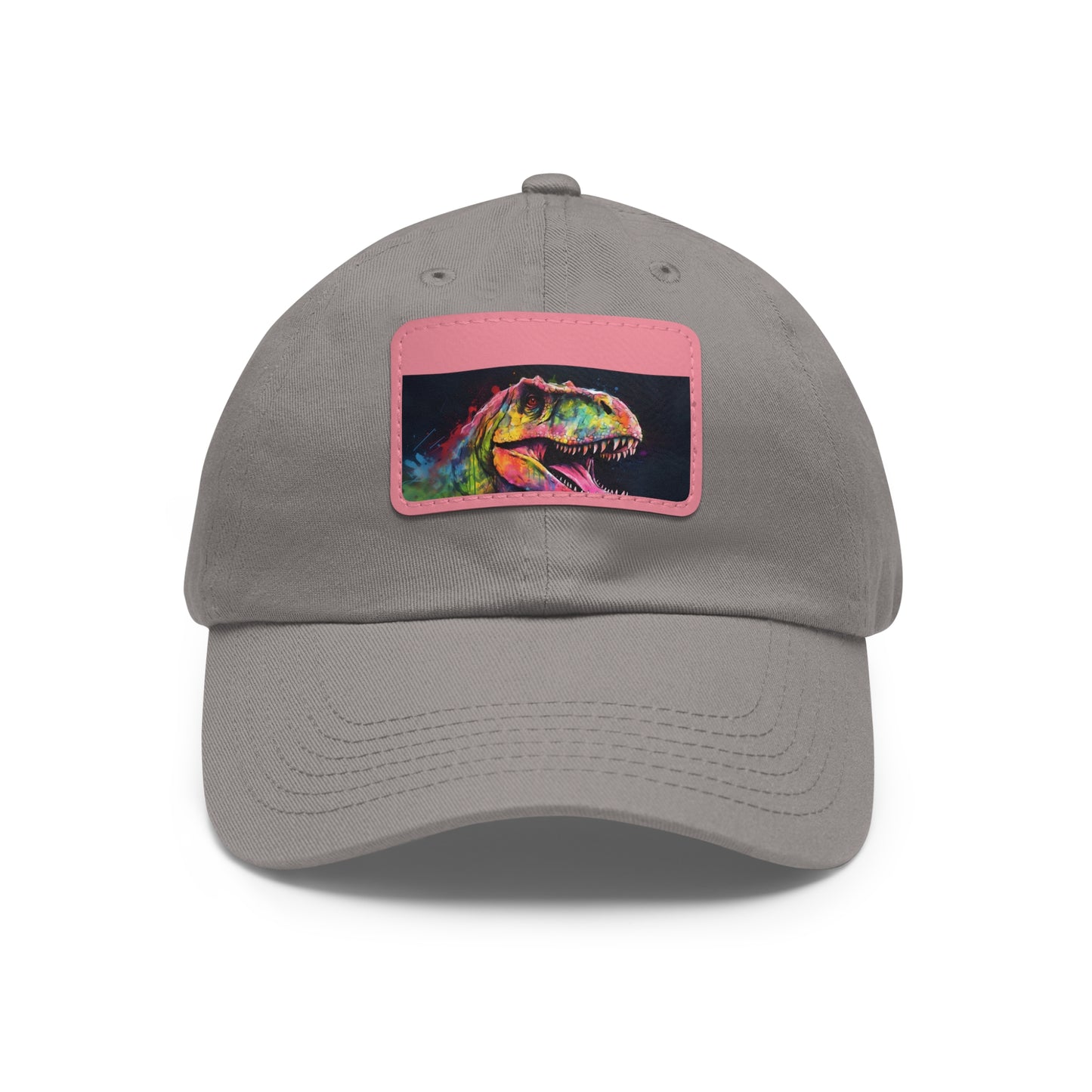 Dino Dreams Watercolor Neon Baseball Cap