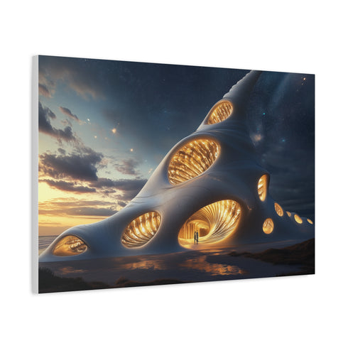 Space Cathedral Shaped Like a Seashell — Canvas Wall Art — Product Detail View 6