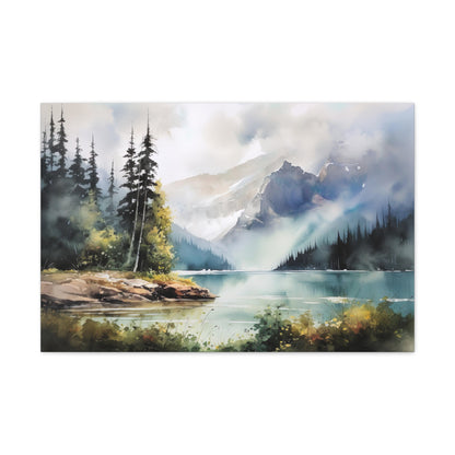 Wilderness Lake Forrest Canvas Print | Canvas | Art & Wall Decor, Canvas, Fall Picks, Hanging Hardware, Home & Living, Indoor, Top Spring Products, Valentine's Day promotion | Prints with Passion