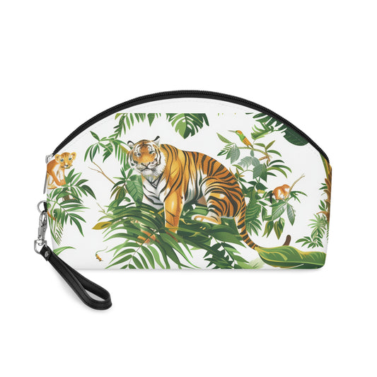 Tiger Safari Print Makeup Bag | Makeup Bag | Accessories, All Over Print, AOP, Cosmetics, Pouches, Sublimation, Travel Accessories, With zipper | Prints with Passion