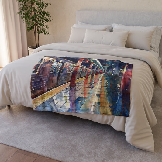 this blanket is sure to transport you to the streets of New York.'