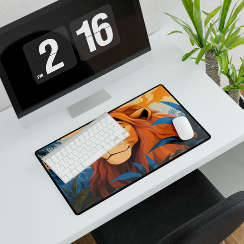 Simba Young Lion King Savanna — XL & XXL Desk Mat — Product Detail View 7