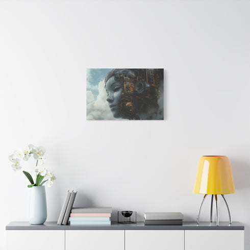 Dream Engine Powered by Emotions — Canvas Wall Art — Kiln-Dried Pine Frame & Ready-to-Hang Back View