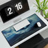 Vortex Above Mountain Peak — XL & XXL Desk Mat — 3mm Non-Slip Natural Rubber Base Detail