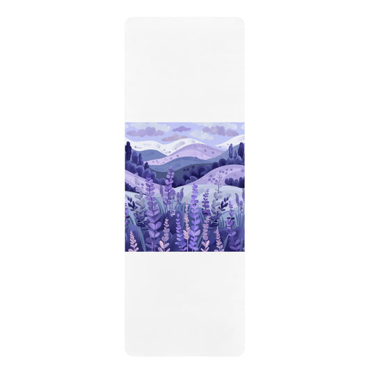 Lavender Fields Yoga Mat | Home Decor | Home & Living, Mother's Day, Rugs & Mats, Sports, Spring Essentials, Sublimation, Summer Picks, TikTok | Prints with Passion