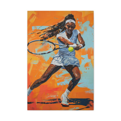 Coco Gauff: A Rising Star on Canvas: Celebrate the Dynamic Talent of Coco Gauff with this Inspiring Print | Canvas | Art & Wall Decor, Canvas, Fall Picks, Hanging Hardware, Home & Living, Indoor, Top Spring Products, Valentine's Day promotion | Prints with Passion