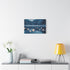 Paper Stars Falling into Dream Lake — Canvas Wall Art — Kiln-Dried Pine Frame & Ready-to-Hang Back View