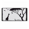 Woodland Deer & Pine Forest Silhouette — XL & XXL Desk Mat — Full Top-Down Artwork View
