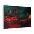 Haunted Carnival on Another Planet (Edition II) — Canvas Wall Art — Side Profile & Stretched Corner Detail