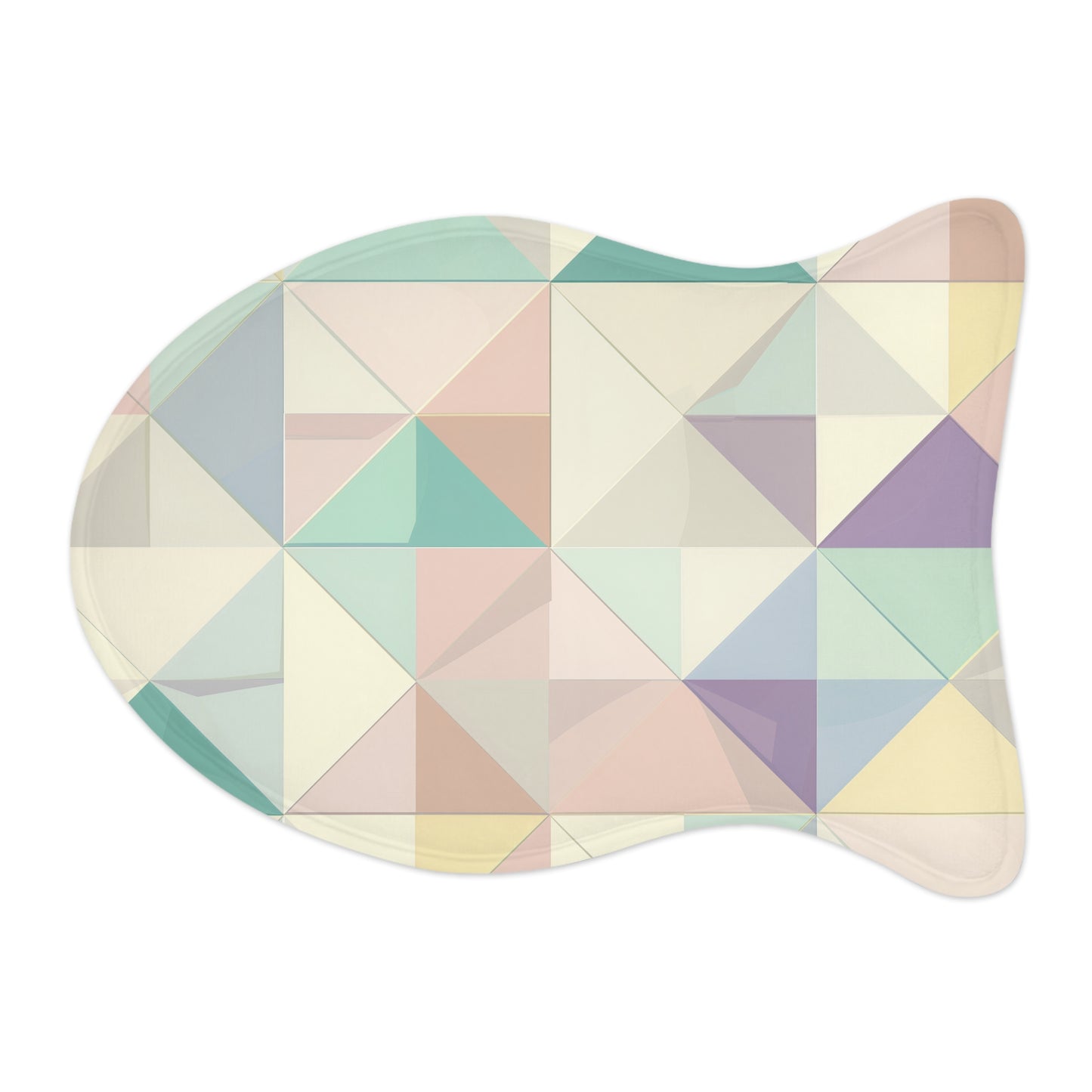 Chic Geometric Pet Feeding Mat