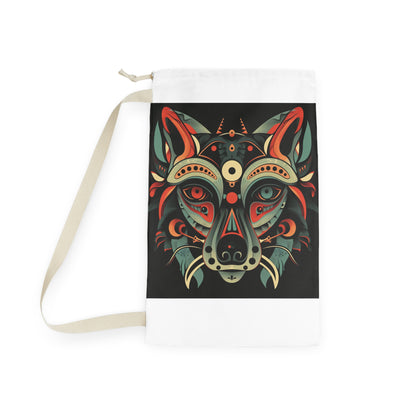 "Stylish Tribal Animal Totem Laundry Bag for Organized Laundry - Durable Material & Unique Design"