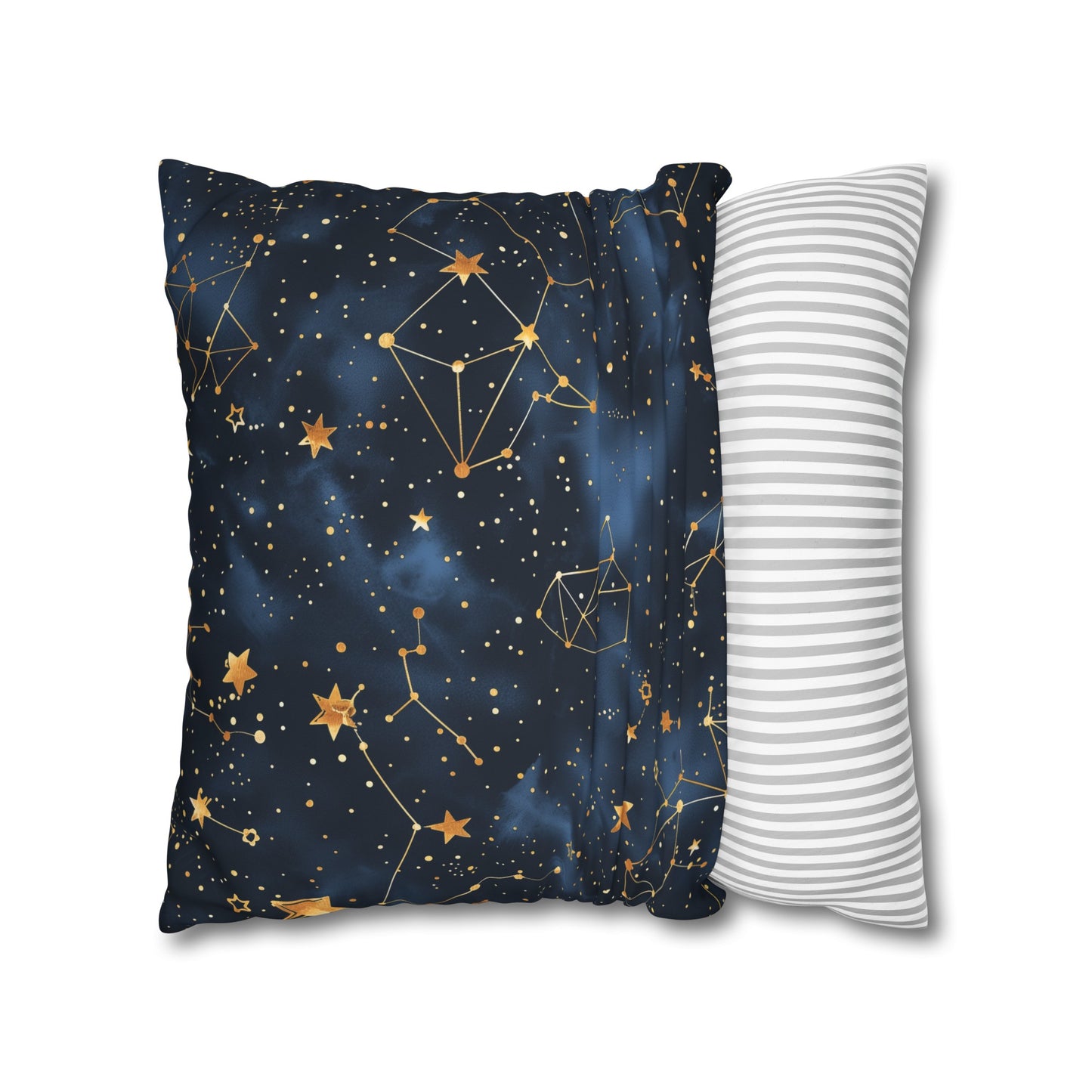 "Starry Night Pillowcase - Sleep among the stars with our Constellation Stars design, celestial oasis for your bed"