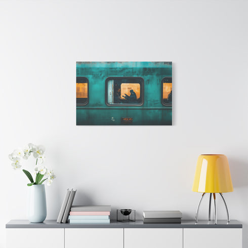 Mystical Train with Portals to Parallel Worlds — Canvas Wall Art — Product Detail View 7