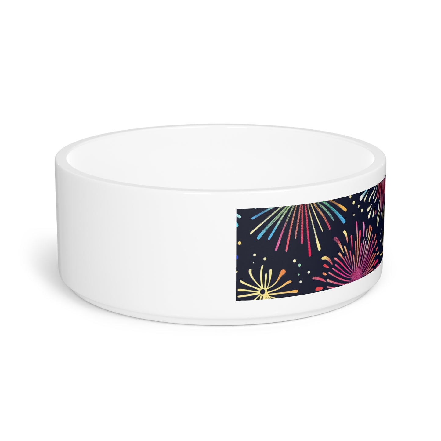 Fireworks Fun Pet Bowl