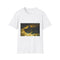 Cosmic Galaxy Black Cat Celestial Graphic Unisex Softstyle T-Shirt