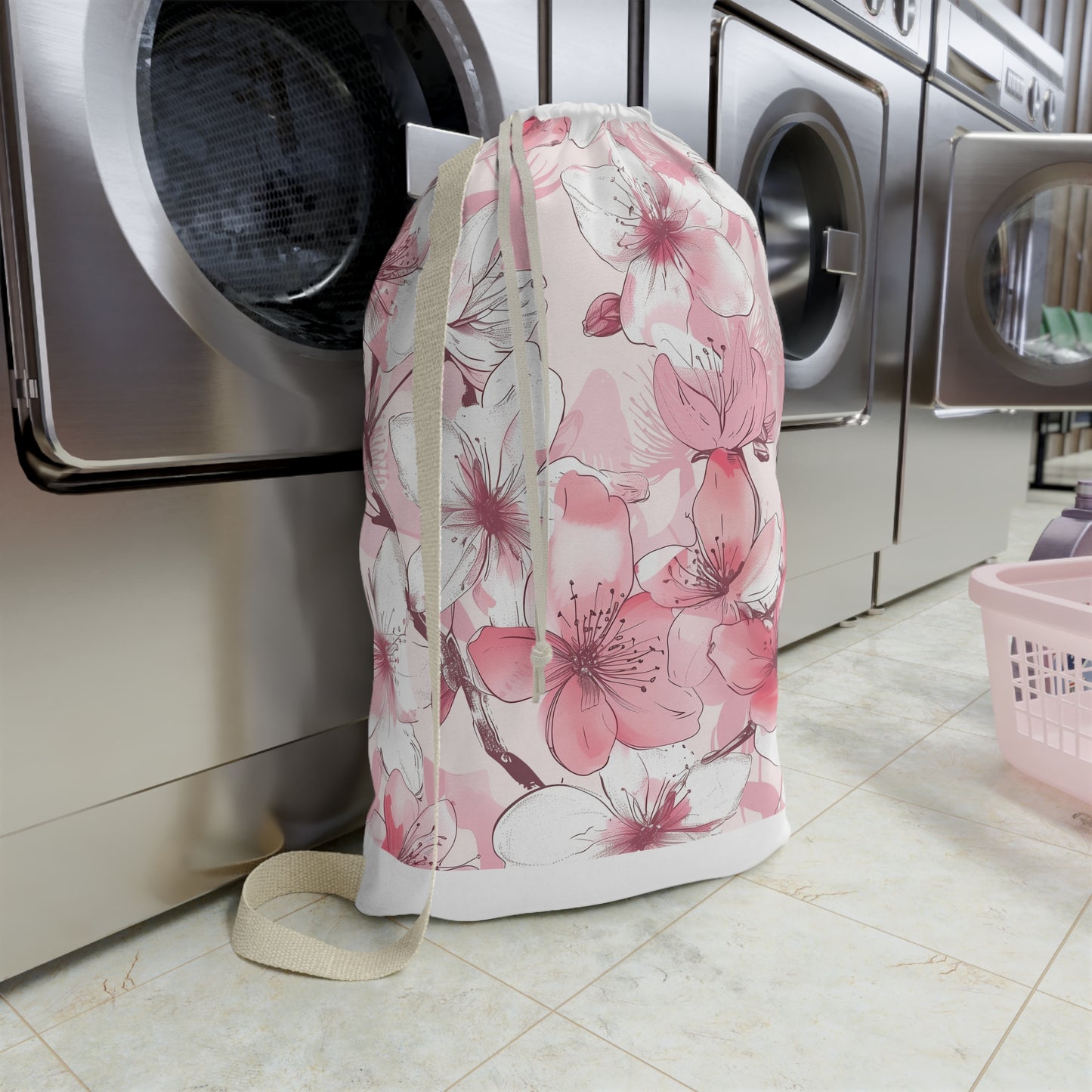 Cherry Blossom Laundry Bag | Home Decor | Accessories, All Over Print, AOP, Bags, Laundry, Sublimation | Prints with Passion