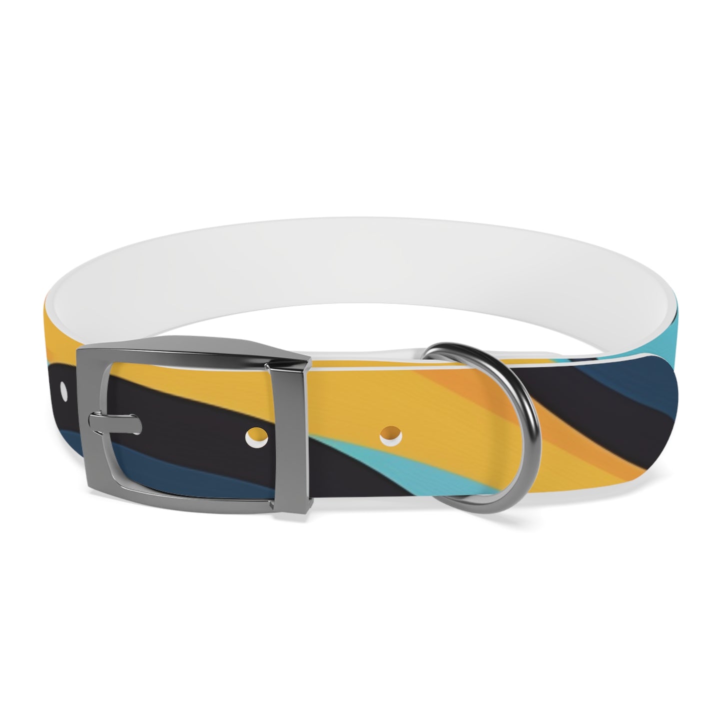 Retro Waves Dog Collar: Vibrant Style