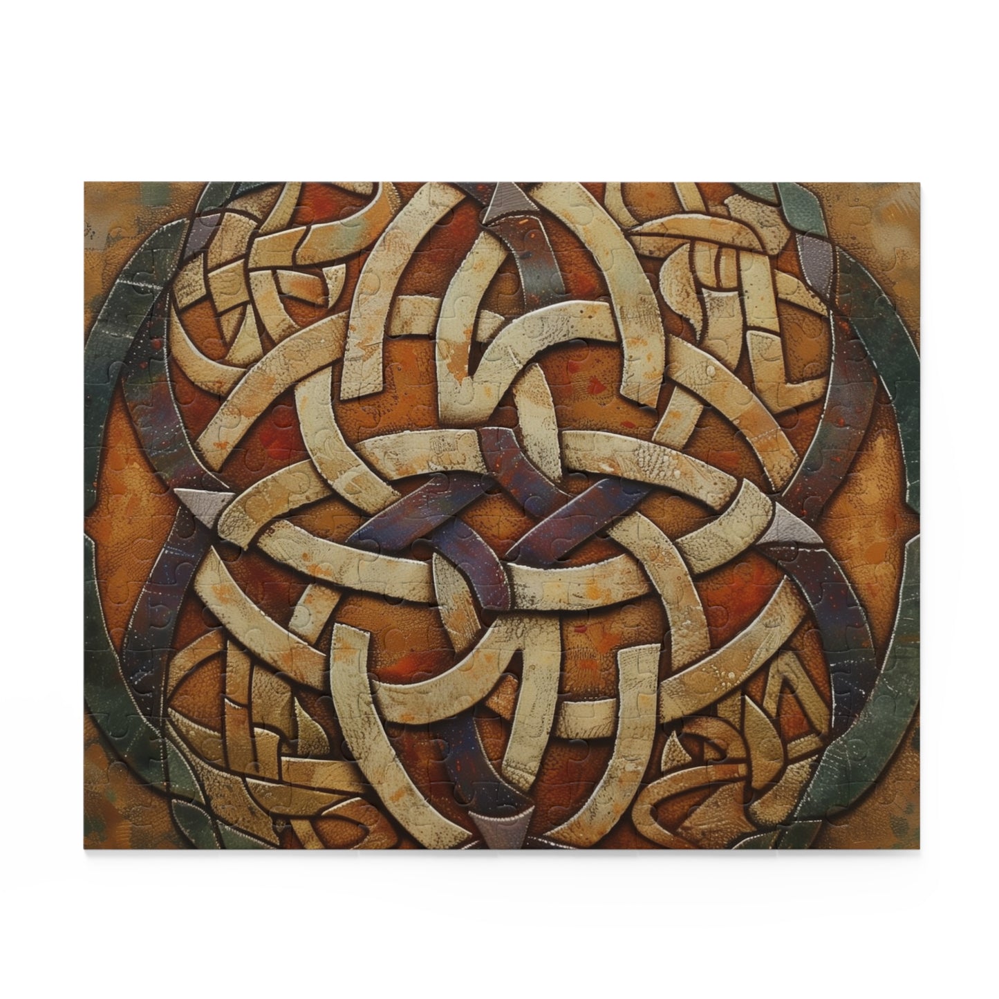 Intricate Celtic Knot Jigsaw Puzzle - Colorful braided patterns for a challenging mind game