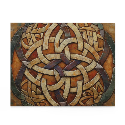 Intricate Celtic Knot Jigsaw Puzzle - Colorful braided patterns for a challenging mind game