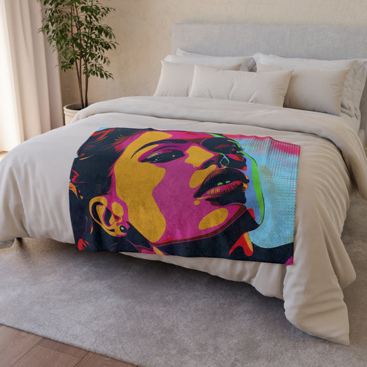 this blanket adds a burst of bold style to any space. Let the vibrant colors and bold lines bring a touch of modern art to your home.

Experience the perfect blend of comfort and art with this vibrant Pop Art Perfection Blanket. Featuring a striking design inspired by the iconic pop art movement