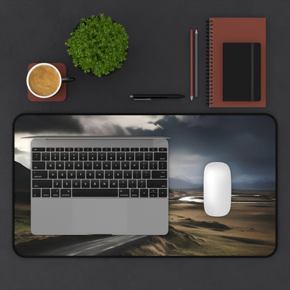 "Iceland Ring Road Desk Mat - Bring Nature to Your Workspace with Breathtaking Landscape Design"