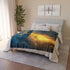 Dream Weaver Creating World from Light — Plush Fleece Throw Blanket — Product Detail View 9