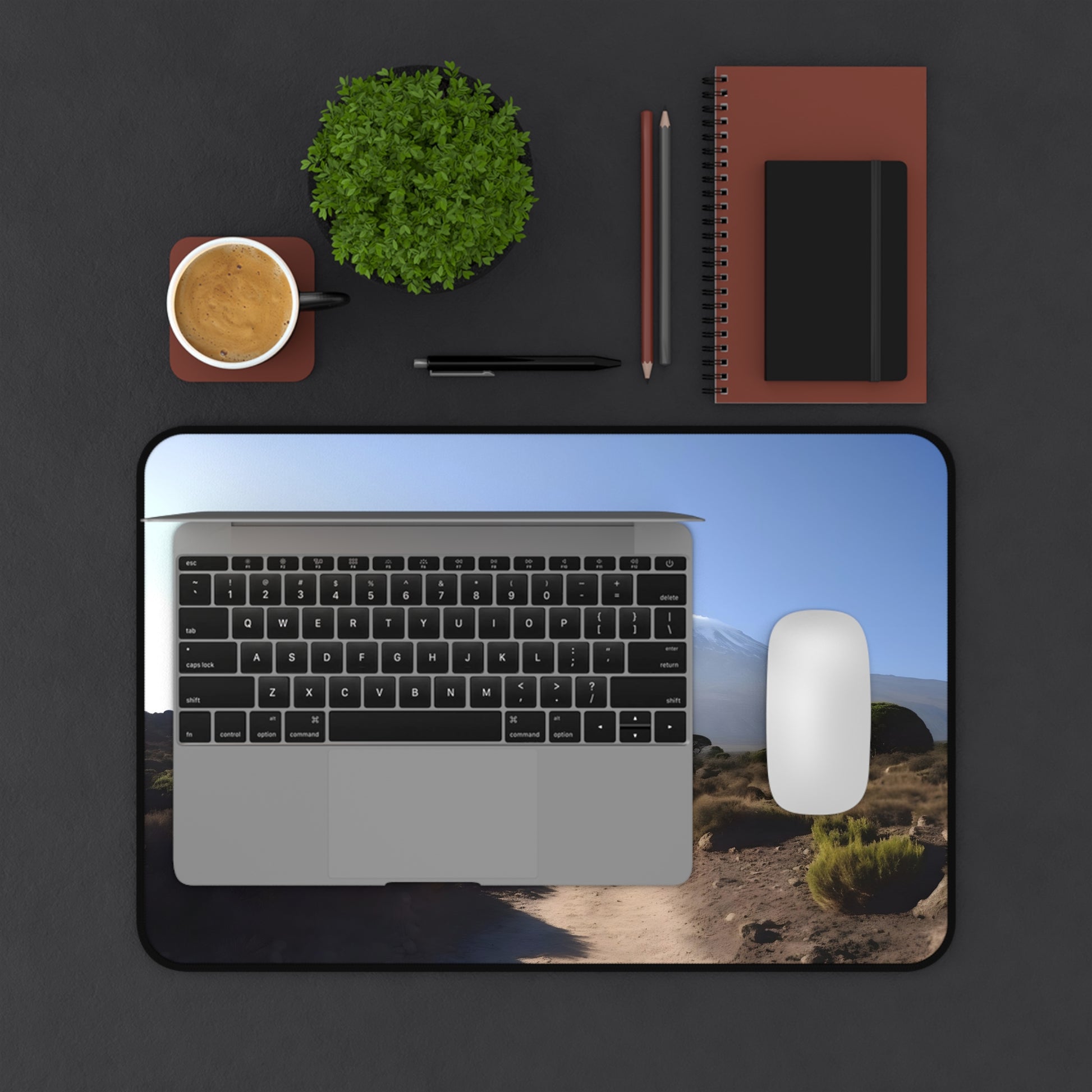 "Kilimanjaro Desk Mat - Transform Your Workspace with Stunning Tanzanian Landscapes"