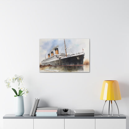 Titanic Ship Canvas Print