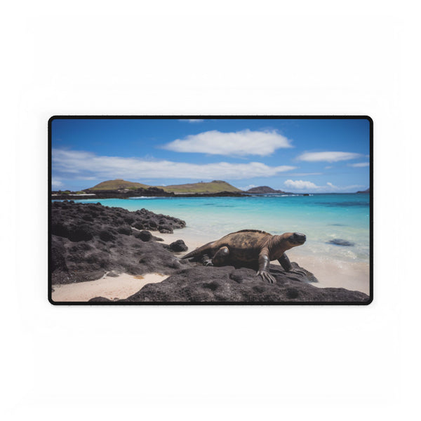 Galapagos Islands Ecuador — XL & XXL Desk Mat — Gaming & Workspace Desk Setup View