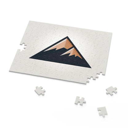 Mountain Logo Jigsaw Puzzle - Vibrant landscape puzzle for nature lovers