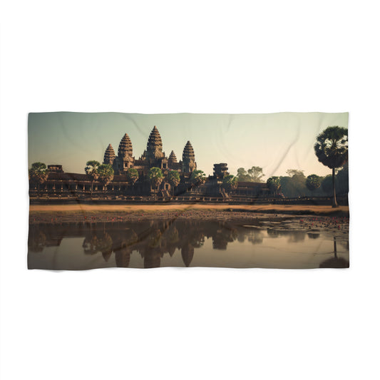 Discover the beauty of Angkor Wat with our exclusive beach towel. Perfect for your next beach getaway or angkor wat tour. Made with premium materials for ultimate comfort and style.