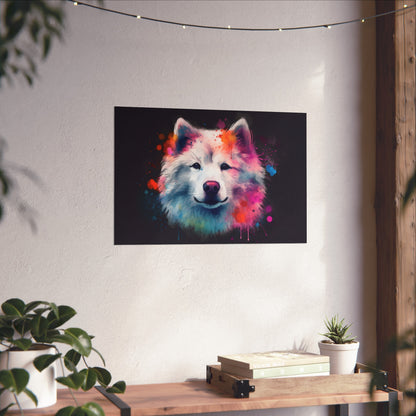 and fluffy warmth of this beloved breed. Adorn your walls with this delightful tribute to the wonders of companionship and experience a moment of tranquility through a unique visual lens. Perfect for all seasons and makes a great gift. High-quality material