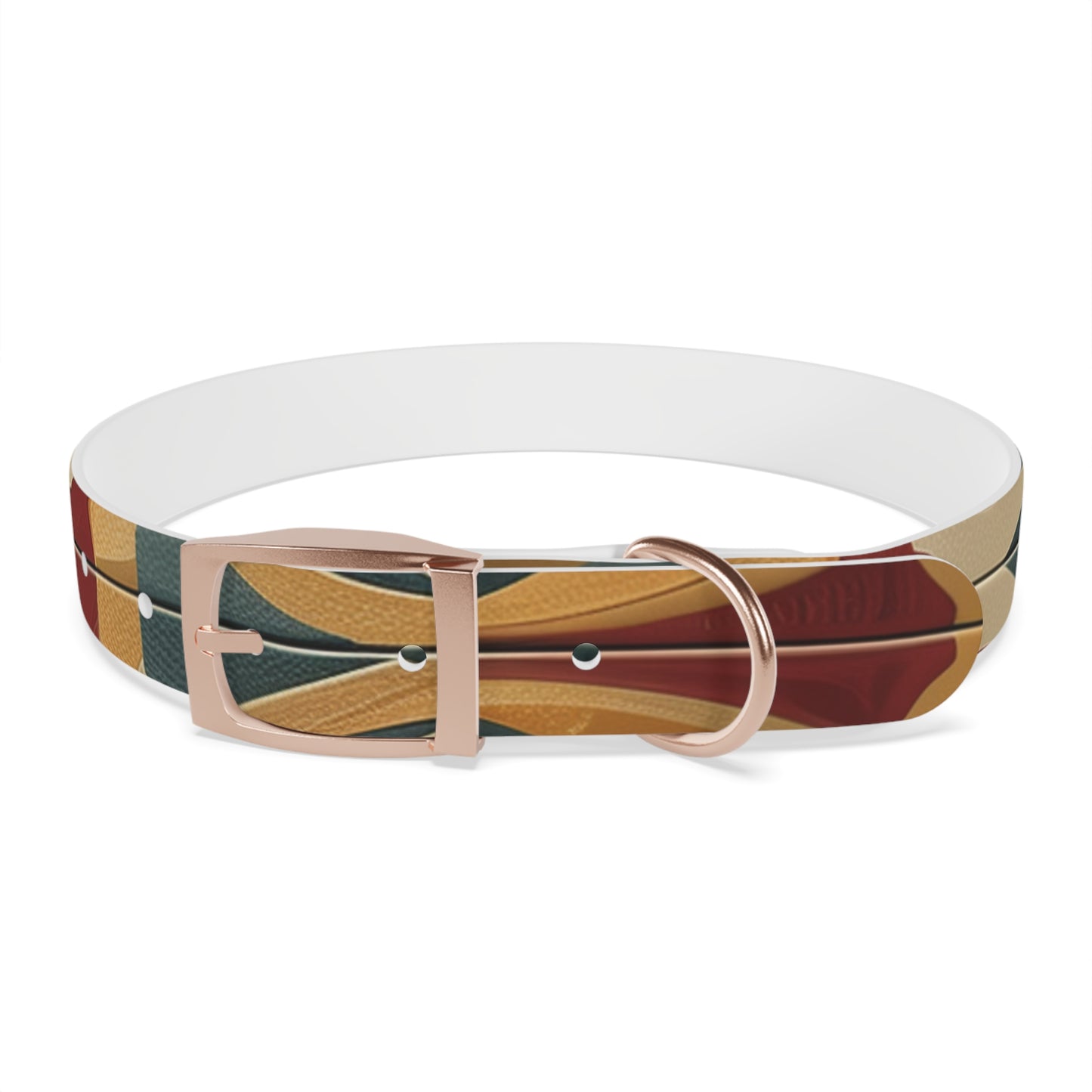 Tile Print Dog Collar: Handcrafted Chic Design