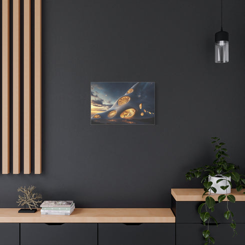 Space Cathedral Shaped Like a Seashell — Canvas Wall Art — Product Detail View 5