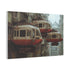 Sci-Fi City with Floating Trains — Canvas Wall Art — Product Detail View 6