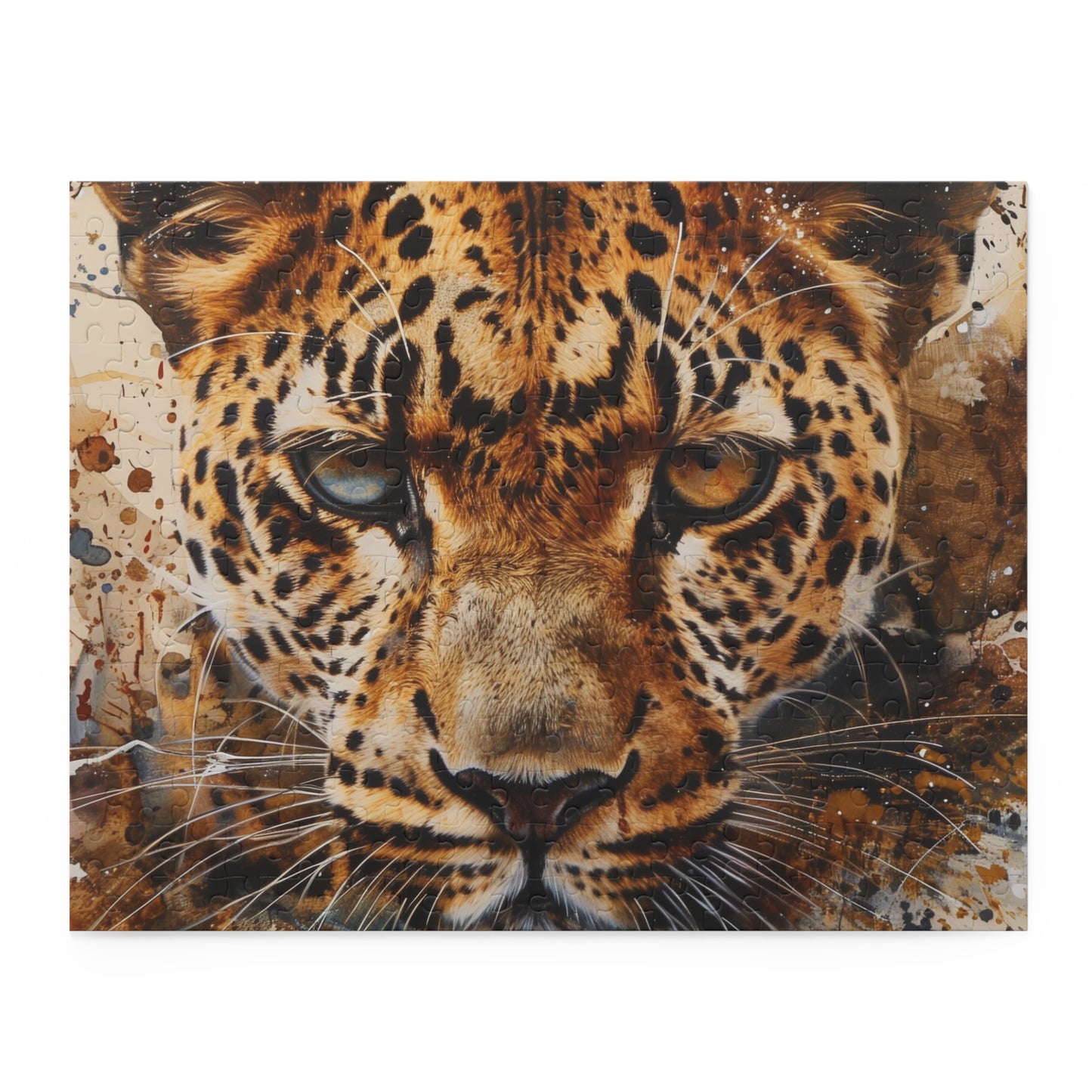 "Wild Cheetah Print Jigsaw Puzzle - Beautiful wildlife design perfect for animal lovers and puzzle enthusiasts"