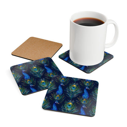 Peacock Paradise Coaster Set