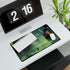 Floating Zen Garden Above Neon City — XL & XXL Desk Mat — Product Detail View 7