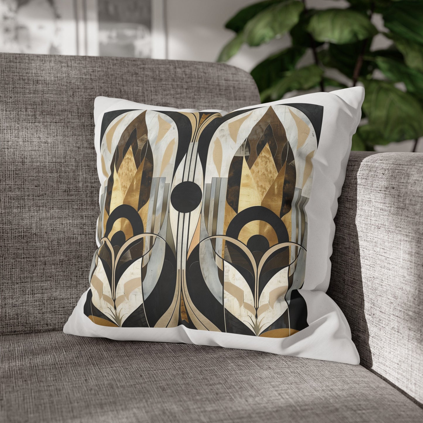 Custom Square Poly Canvas Pillowcase with Double-Sided Print and Concealed Zipper - 100% Polyester - Decorator's Delight - Available in Multiple Sizes