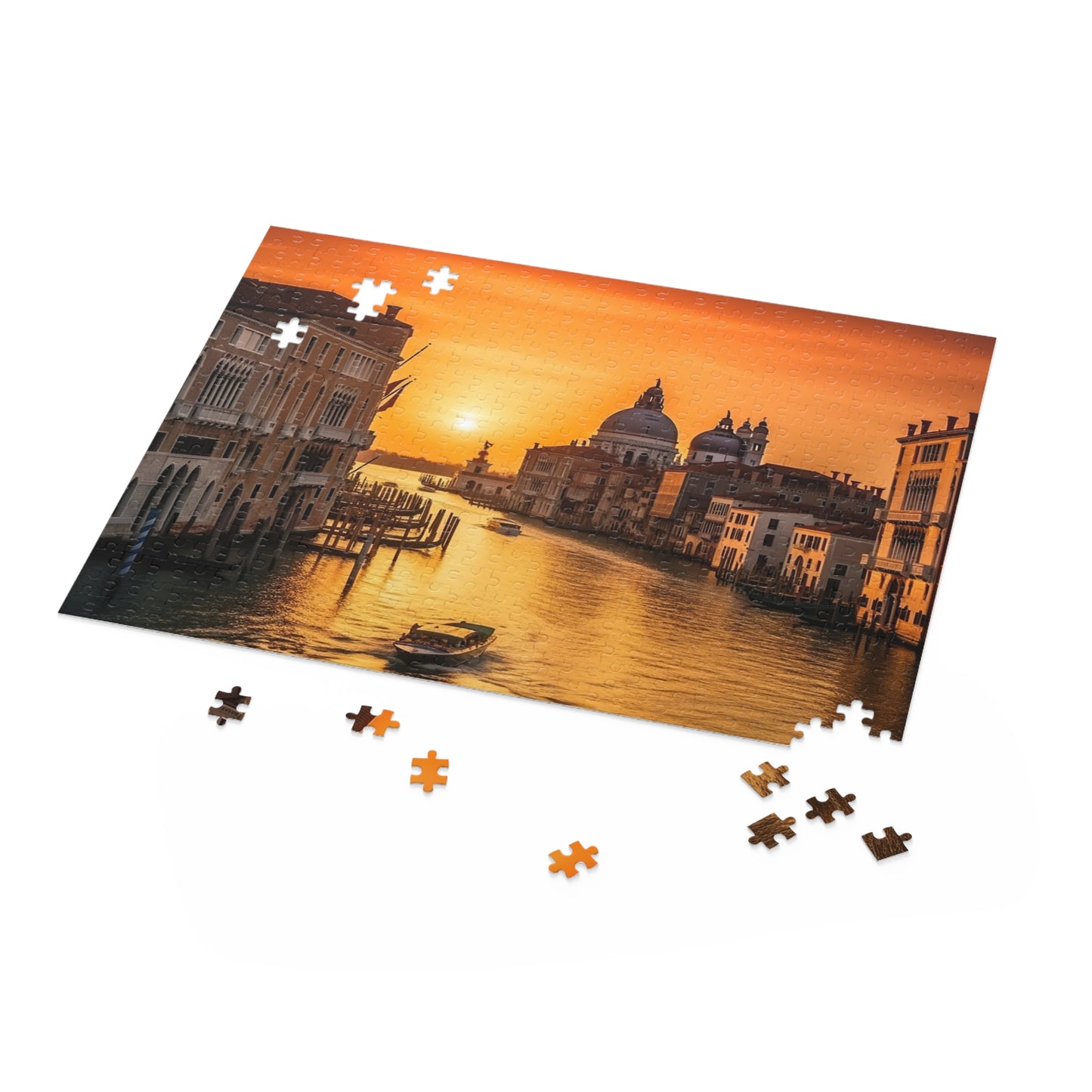 "Venice Italy Jigsaw Puzzle - Intricate canals, gondolas, and vibrant architecture in stunning detail"